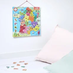PUZZLE FRANCE MAGNETIQUE - 93 PIECES