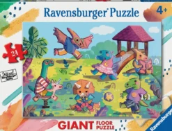 PUZZLE GIANT 24 PIECES - LA RECREATION DES DINOSAURES