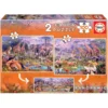 PUZZLE JUNIOR 2 X 100 ANIMAUX SAUVAGES