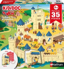 PUZZLE KIDIDOC -35 PIECES - CHATEAUX FORTS