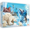 PUZZLE LA PLANETE EN DANGER 220 PIECES + LIVRE - LES GLACES