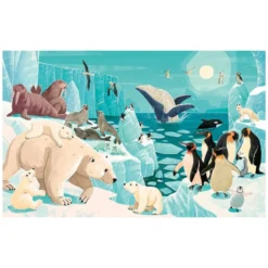 PUZZLE LA PLANETE EN DANGER 220 PIECES + LIVRE - LES GLACES