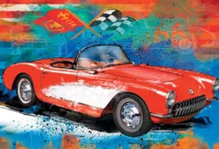 PUZZLE 550P BOITE METAL CORVETTECRUISING EUROGRAPHIC