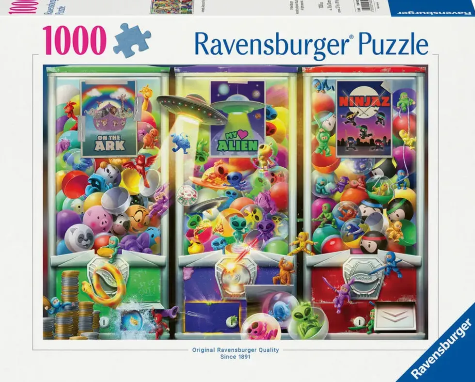 PUZZLE 1000 PIECESANIMAUX, ALIENS ET NINJAS