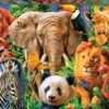 PUZZLE 500 PIECES - ANIMAUX SAUVAGES