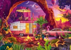 PUZZLE 1000 PIECES - CAMPING PARADISIAQUE DANS LE DESERT