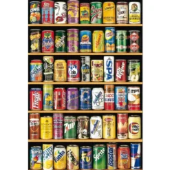 PUZZLE 1000 PIECES CANETTES DE SODA