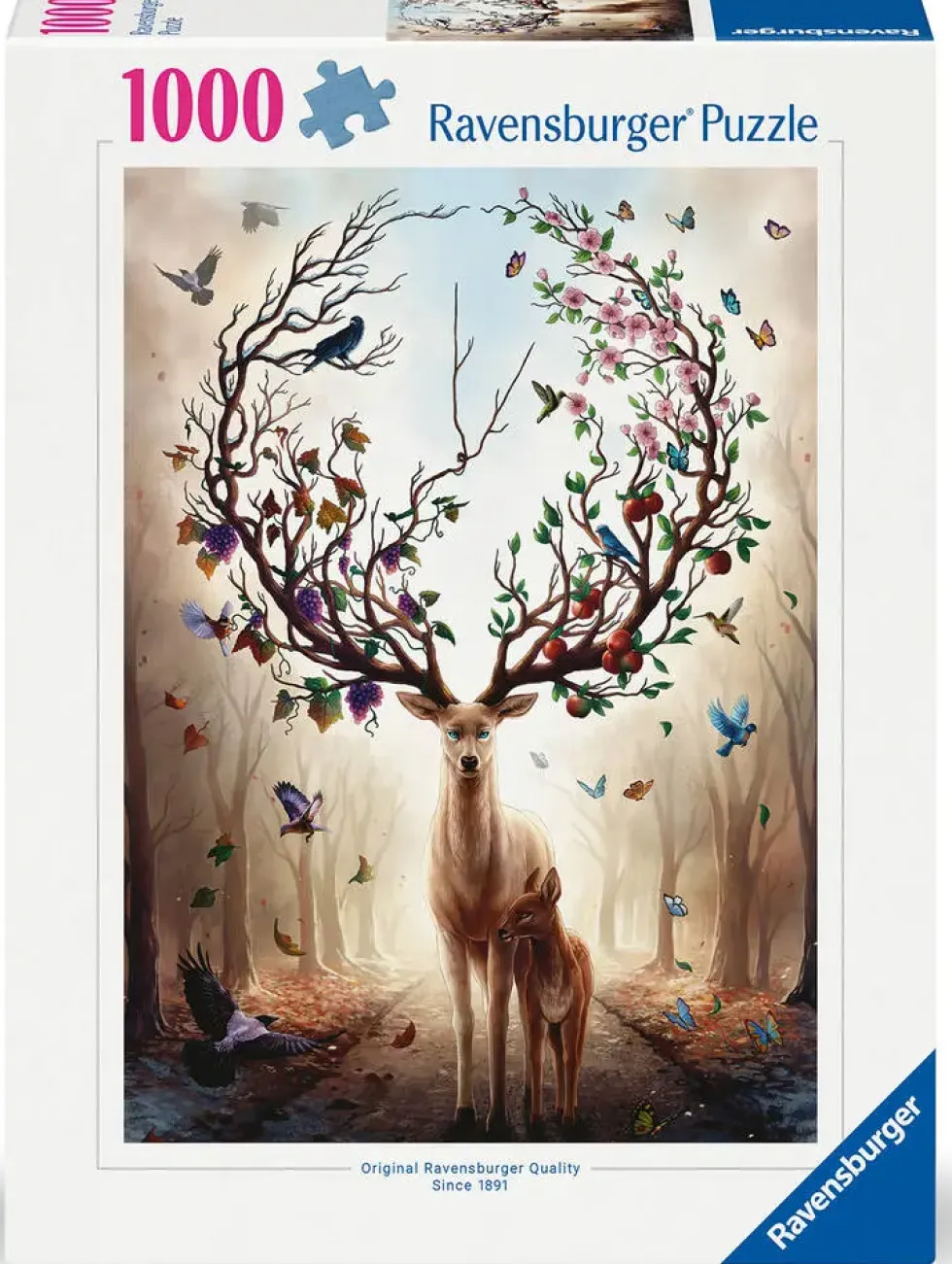 PUZZLE 1000 PIECES - CERF FANTASTIQUE