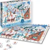 PUZZLE 100 PIECES - CHERCHE ET TROUVE - SPORTS D'HIVER