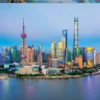 PUZZLE 1000 PIECES - COUCHER DE SOLEIL A SHANGHAI