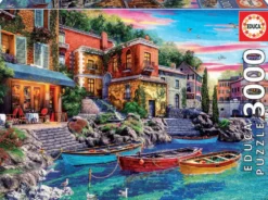 PUZZLE 3000 PIECES - COUCHER DU SOLEIL À CÔME