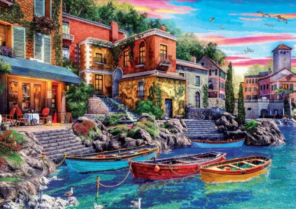 PUZZLE 3000 PIECES - COUCHER DU SOLEIL À CÔME