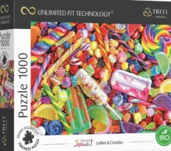 PUZZLE 1000 PIECESCOULEURS SPASH SUCETTES ET BONBONS