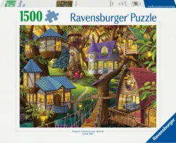 PUZZLE 1500 PIECES ​ CREPUSCULE A LA CIME DES ARBRES