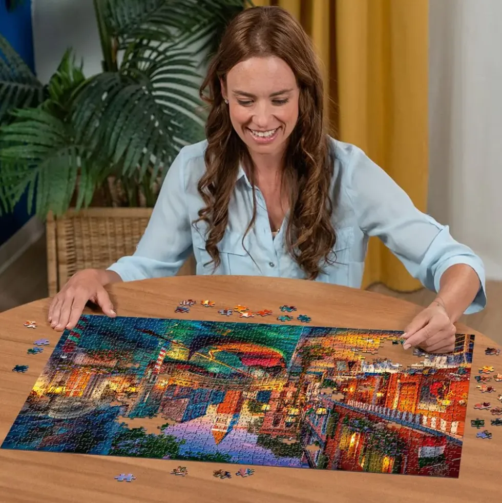 PUZZLE 1000 PIECESCROISIERE SUR LES CANAUX A VENISE
