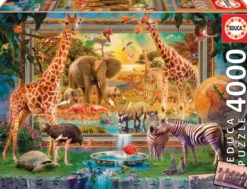 PUZZLE 4000 PIECES - DE RETOUR DE LA SAVANE