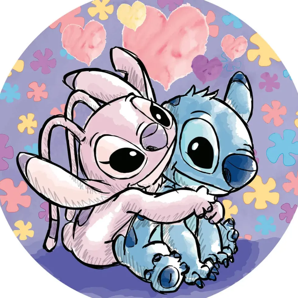 PUZZLE 500 PIECES - DISNEY STITCH ROND