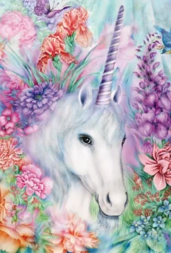 PUZZLE 100 PIECES - DOUCE BEAUTE DE LA LICORNE
