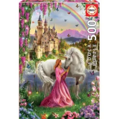 PUZZLE 500 PIECES FEE ET LICORNE
