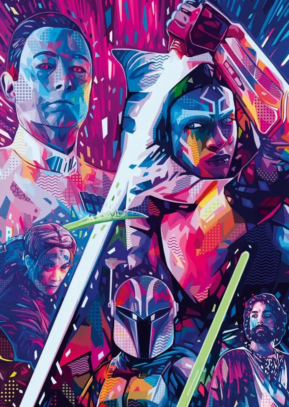 PUZZLE 500 PIECES FORMAT LARGE– AHSOKA-STAR WARS