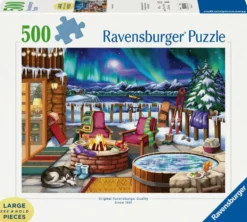 PUZZLE 500 PIECES FORMAT LARGE – LUMIERES DU NORD