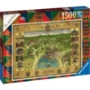 PUZZLE 1500 PIECES - LA CARTE DE POUDLARD - HARRY POTTER