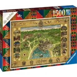 PUZZLE 1500 PIECES - LA CARTE DE POUDLARD - HARRY POTTER