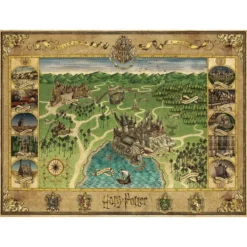 PUZZLE 1500 PIECES - LA CARTE DE POUDLARD - HARRY POTTER