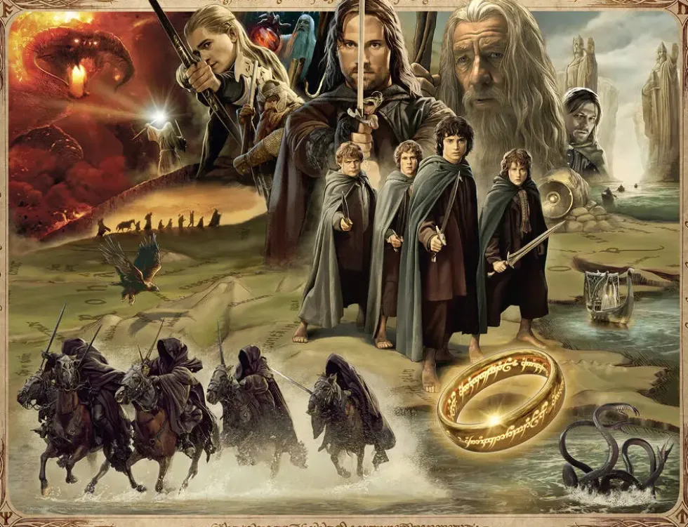 PUZZLE 2000 PIECES - LA COMMUNAUTE DE L'ANNEAU - LE SEIGNEUR DES ANNEAUX
