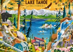 PUZZLE 1000 PIECES - LAC TAHOE, CALIFORNIE