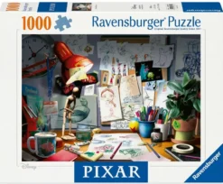 PUZZLE 1000 PIECES - LE BUREAU DE L’ARTISTE -DISNEY PIXAR