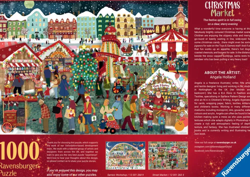 PUZZLE 1000 PIECES - LE MARCHE DE NOEL
