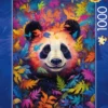 PUZZLE 1000 PIECES - LE PANDA DANS LA FORET ARC-EN-CIEL