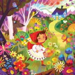 PUZZLE 64 PIECES - LE PETIT CHAPERON ROUGE - CONTES DU MONDE