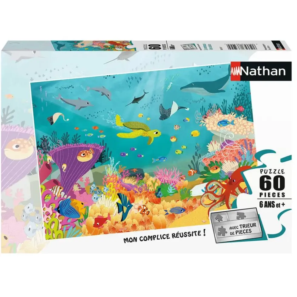 PUZZLE 60 PIECES - LES ANIMAUX DES OCÉANS