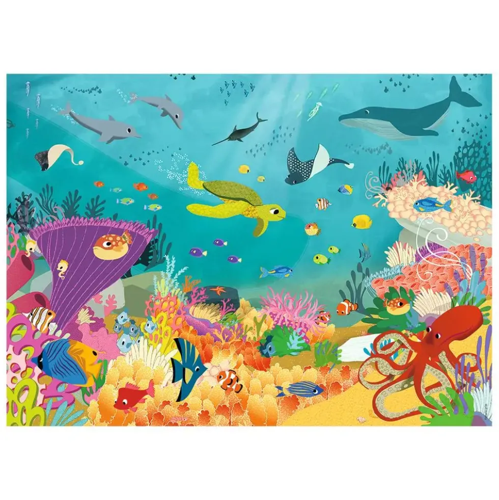 PUZZLE 60 PIECES - LES ANIMAUX DES OCÉANS