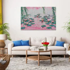 PUZZLE 4000 PIECESLES NENUPHARS ROSES