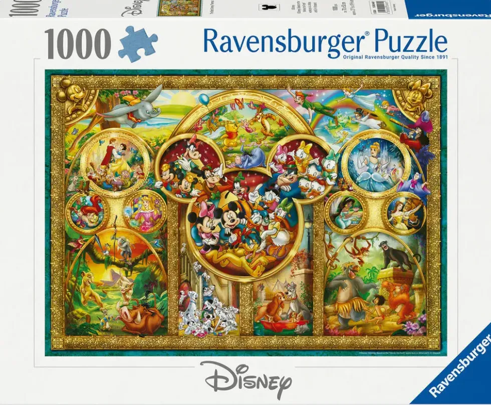 PUZZLE 1000 PIECES - LES PLUS BEAUX THEMES DISNEY