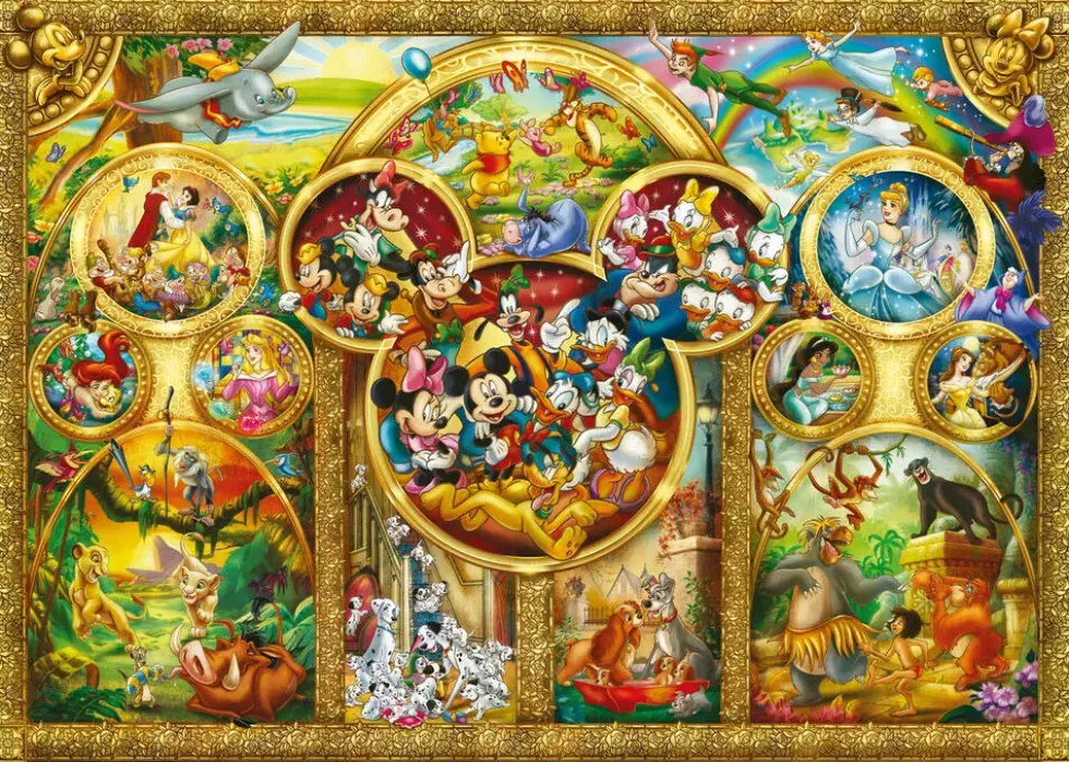 PUZZLE 1000 PIECES - LES PLUS BEAUX THEMES DISNEY