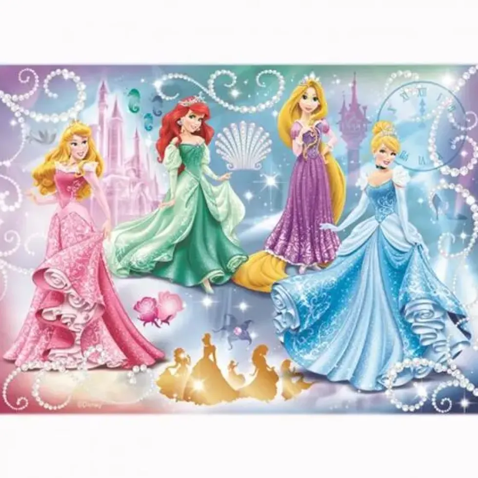PUZZLE 100 PIECES LES PRINCESSES ETINCELANTES - DISNEY PRINCESSES