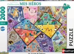 PUZZLE 2000 PIECES - LES 16 TYPES DE POKEMON
