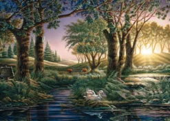 PUZZLE 1000 PIECES - MAGIE DE L’ETANG AU MATIN