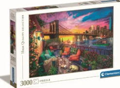 PUZZLE 3000 PIECES - MANHATTAN BALCONY SUNSET