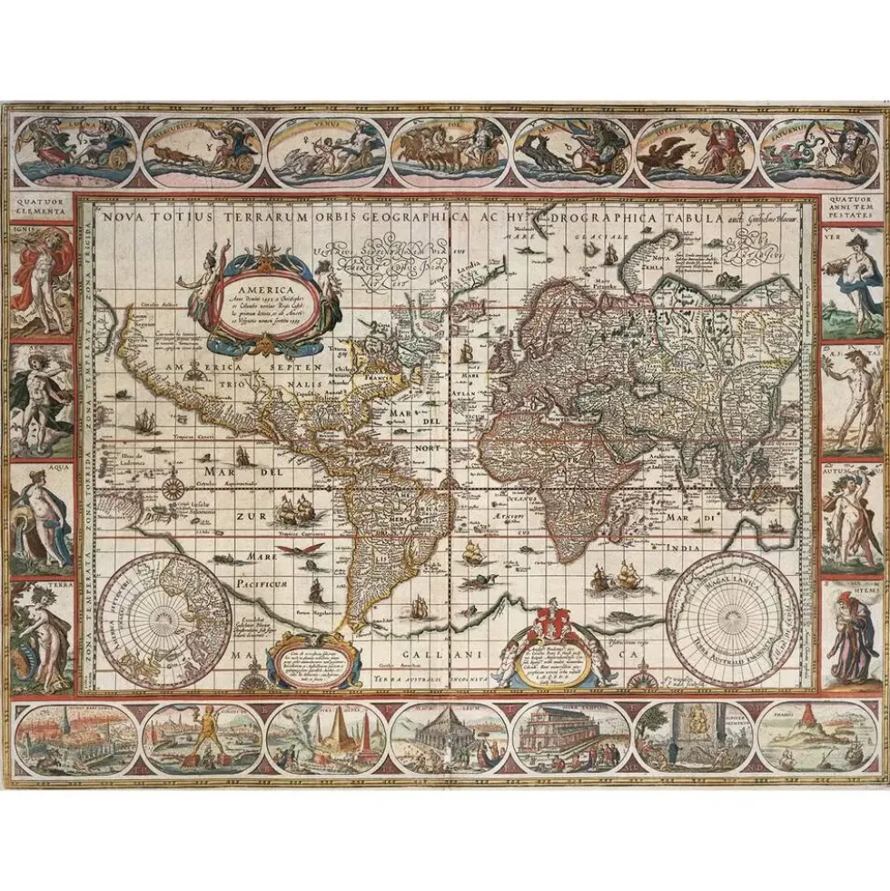 PUZZLE 2000 PIECES MAPPEMONDE 1650