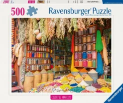 PUZZLE 500 PIECES - MARCHE AUX EPICES MAROC