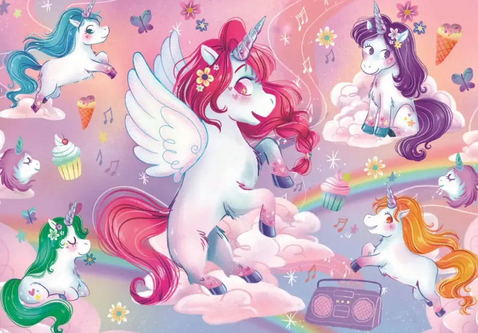 PUZZLE 24 PIECES MAXI - JOLLY UNICORNS
