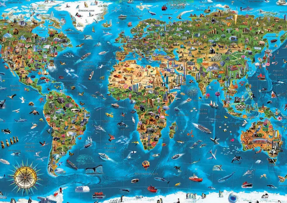 PUZZLE 1000 PIECES - MERVEILLES DU MONDE