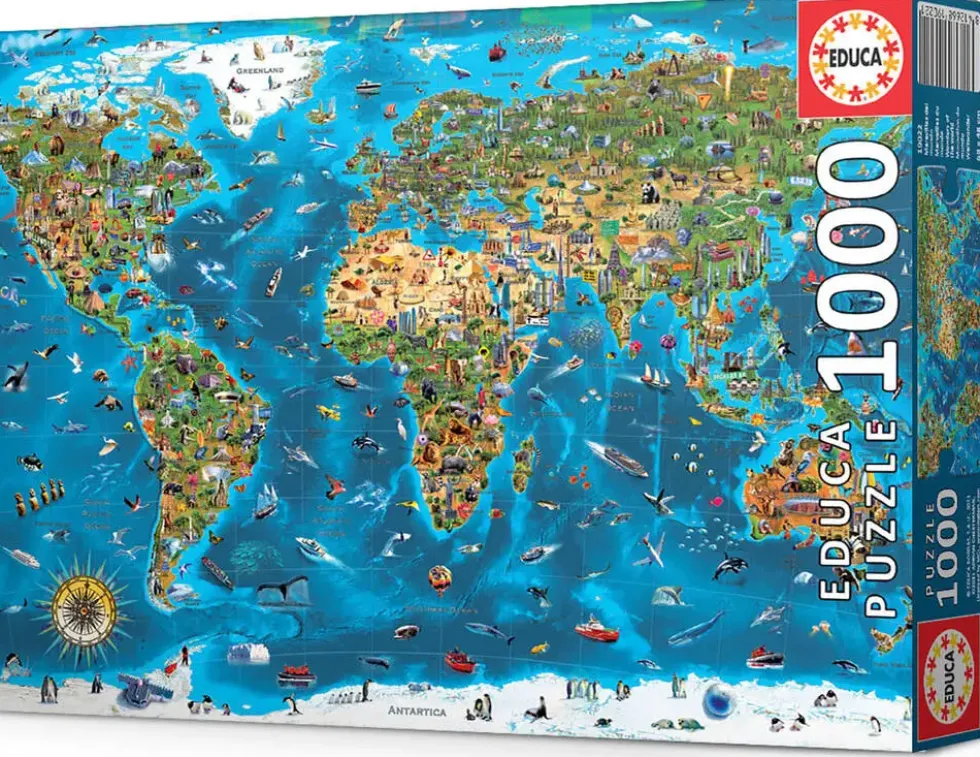 PUZZLE 1000 PIECES - MERVEILLES DU MONDE