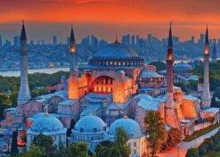 PUZZLE 1000 PIECES - MOSQUEE BLEU