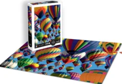 PUZZLE 1000 PIECES PAYSAGE - MONTGOLFIERES